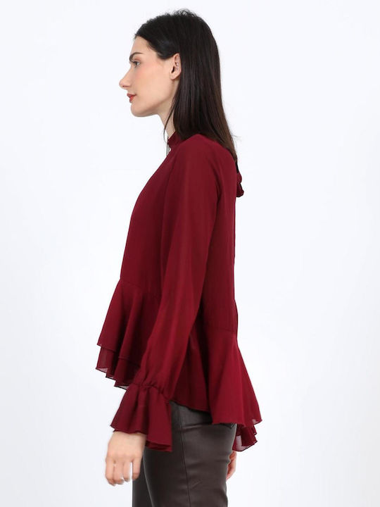 Women's Blouse Burgundy