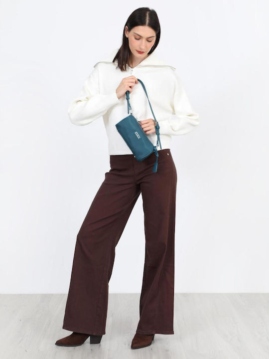 Damen Pullover mit Reißverschluss Weiß