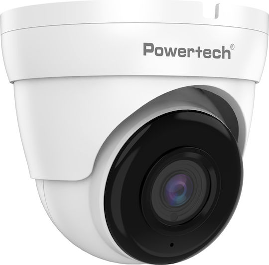 Powertech PT-1587 CCTV Surveillance Camera Full HD+ 5MP Waterproof with Microphone and 2.8mm Lens