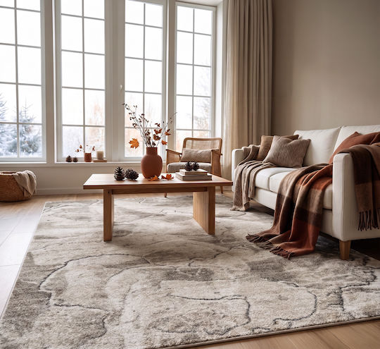 Beauty Home 9978 с ширина 67см Неплъзгащ се Бежов, Сив (цена на метър)