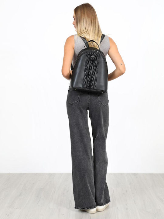 Women's Fabric Trousers Faded Black