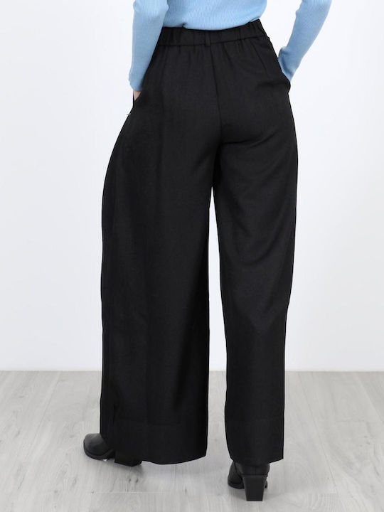 Women's Pantaloons with Rubber Band Black