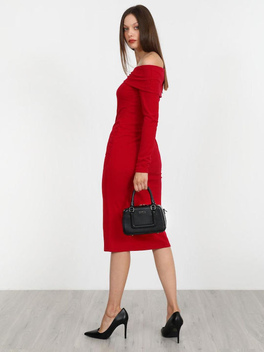 Sommer Midi Abendkleid Rote