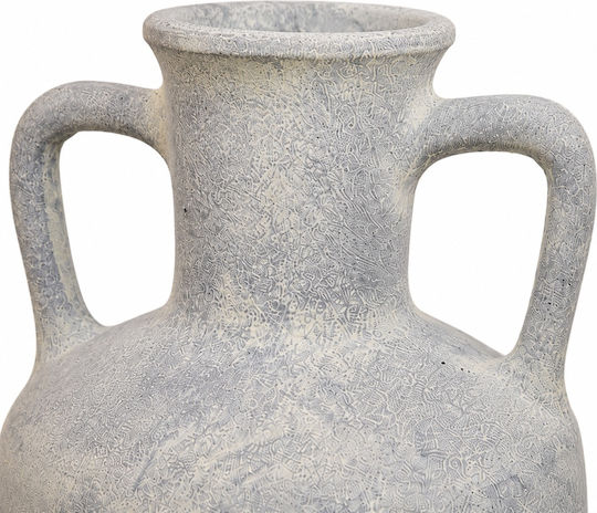 Artekko Concrete Vase Raw Grey Φ26.5xH42.5cm