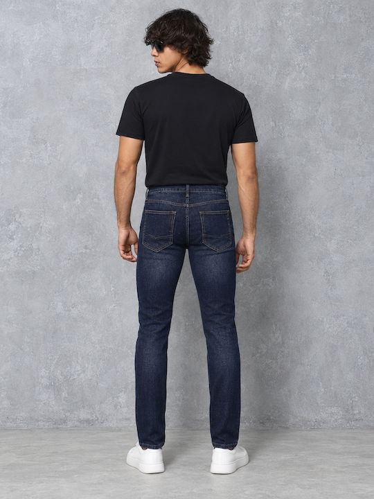 Ανδρικό Παντελόνι Τζιν Slim Fit Σκούρο Μπλε