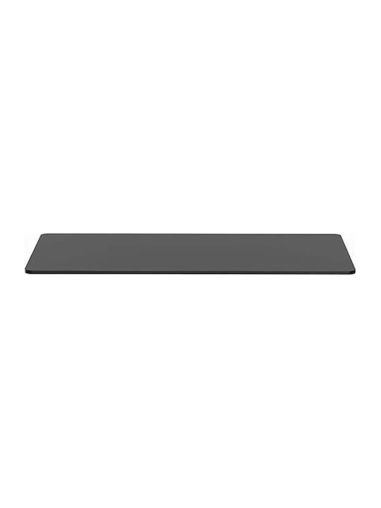Powerton Rectangular Office Desk Surface Made of Black Chipboard 160x75x1.8cm WPTT160-B