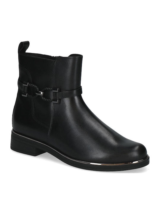 Leather Women's Ankle Boots Black