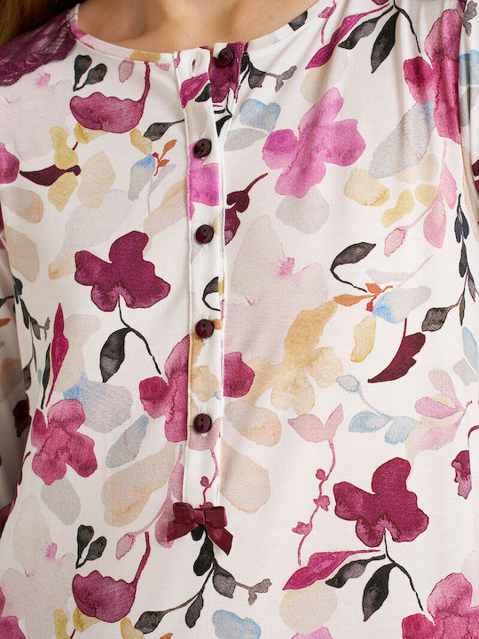 Vamp Vamp Damen Schlafanzug & Pyjamas Winter Mauve Misty