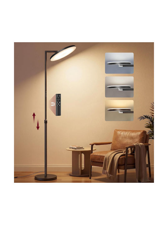 Vasagle LED Φωτιστικό Δαπέδου Υ176xΜ25εκ. με Θερμό Λευκό Φως 3600lm
