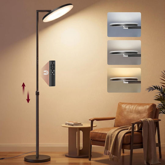 Vasagle LED Φωτιστικό Δαπέδου Υ176xΜ25εκ. με Θερμό Λευκό Φως 3600lm