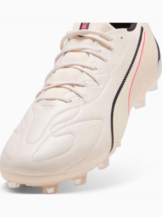 PUMA FG/AG Fußballschuhe mit Stollen Weiß