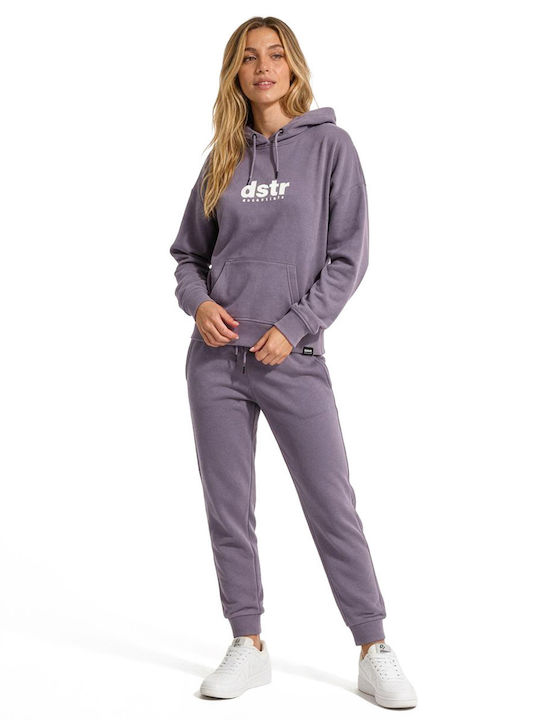 Women's Sweatshirt Hooded Purple