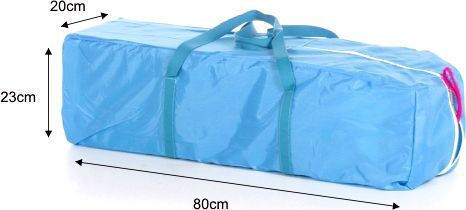 Travel Cot-Playpen Simple Children Playpen With Mattress Blue 73x76cm Travel Cot-Playpen Simple Children Playpen With Mattress Blue 73x76cm