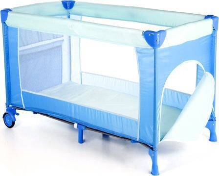 Travel Cot-Playpen Simple Children Playpen With Mattress Blue 73x76cm