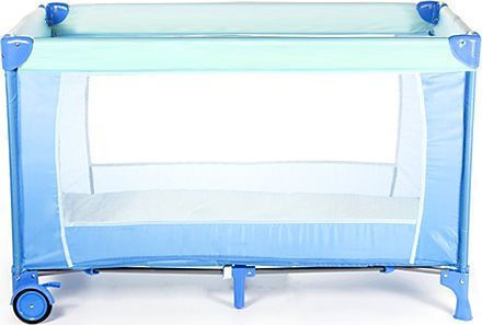 Travel Cot-Playpen Simple Children Playpen With Mattress Blue 73x76cm