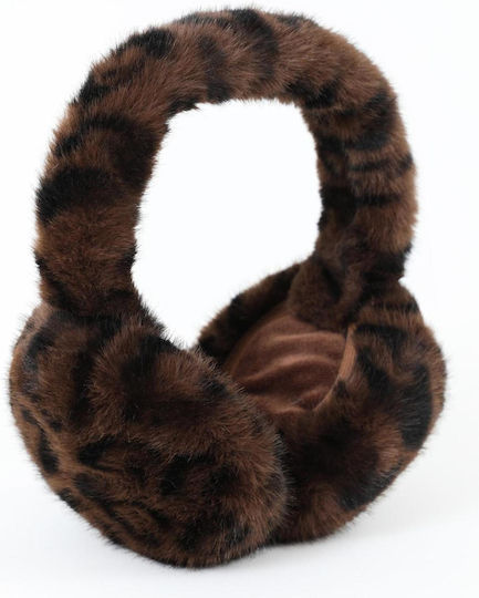 Unisex Gehörschutz Strickmütze in Braun Farbe