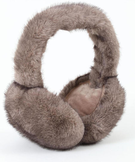 Unisex Gehörschutz Strickmütze in Beige Farbe