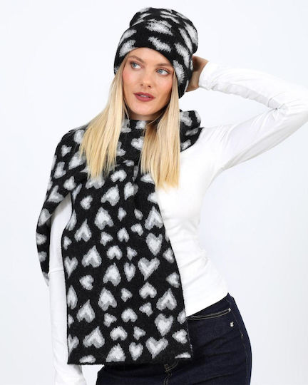 Beanie Unisex Strickmütze in Schwarz