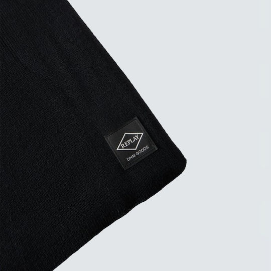 Beanie Men's Knitted Beanie in Black