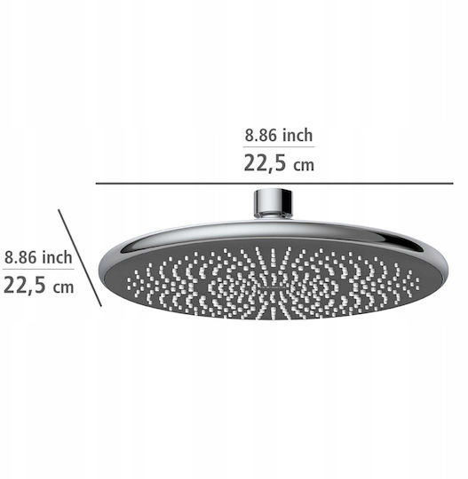 Wenko SP01 15353836 Rund Duschkopf 22,5cm Wenko SP01 15353836 Rund Duschkopf 22,5cm