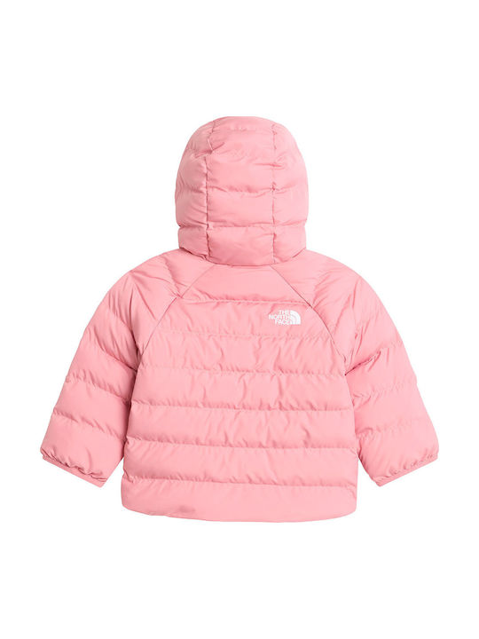 Reversible Perrito Wasserdichtes Kinder Sport Jacke Kurz Beidseitig mit Futter & Kapuze Rosa