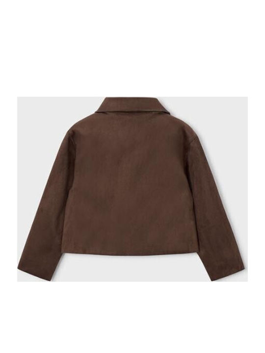 Kinder-Strickjacke Braun