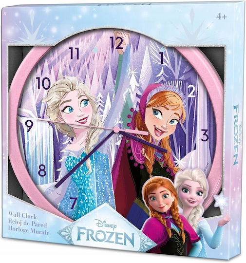 Детски Часовник На Стена Elsa Anna Пластмаса 25см Детски Часовник На Стена Elsa Anna Пластмаса 25см
