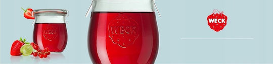 Weck Set of 4 General Use Glass Transparent Jars with Lid 3000ml 4 Pieces