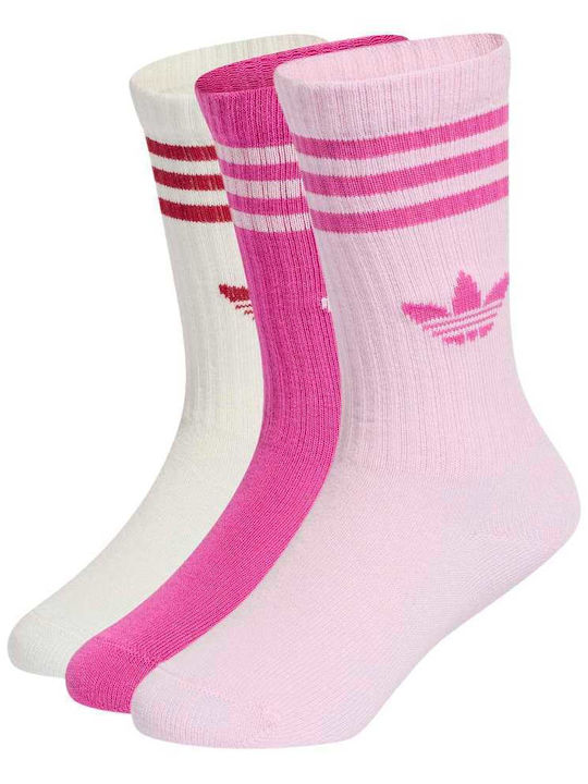 adidas Sock Αθλητικές Κάλτσες Ροζ 3 Ζεύγη