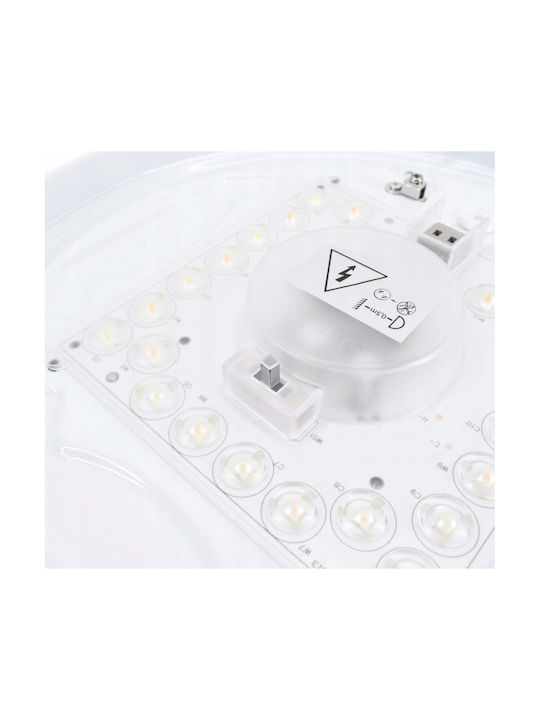 Bemko Deckenleuchte montieren 26cm Weiß mit integrierter LED