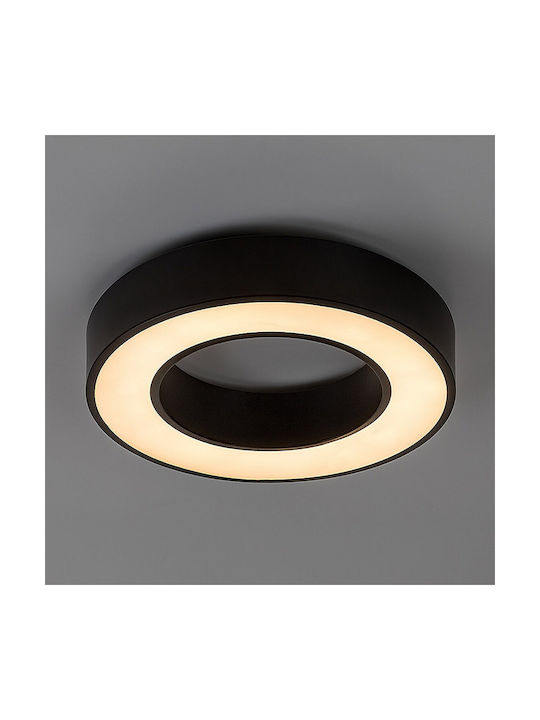 Rabalux Smart Deckenleuchte Schwarz mit Integrierter LED und Fernbedienung