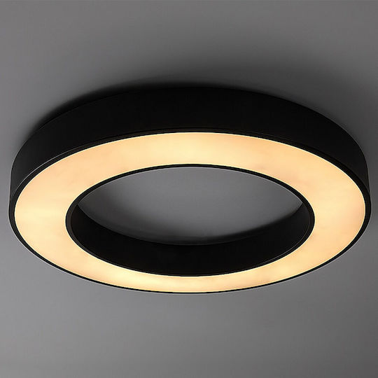 Rabalux Smart Black Mount Ceiling Light With Integrated LED And Remote Control