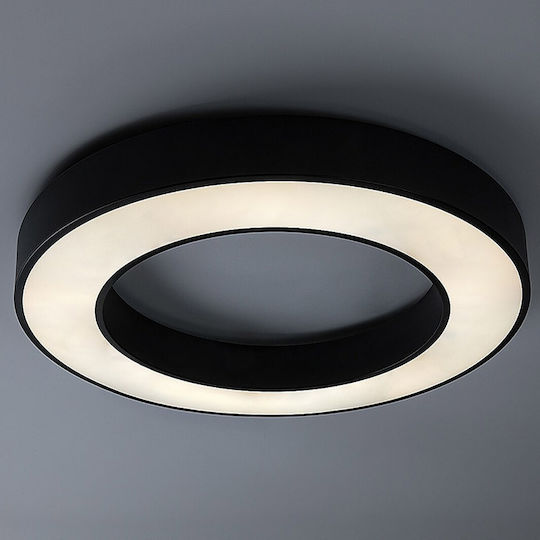 Rabalux Smart Black Mount Ceiling Light With Integrated LED And Remote Control