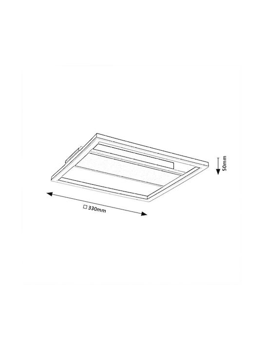 Rabalux Deckenleuchte Gray mit Integrierte LED
