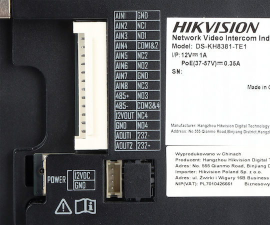 Hikvision Ds-kh8381-te1 Video Intercom Monitor