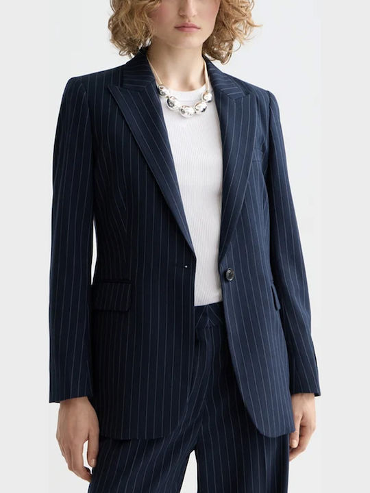 Scotch & Soda Γυναικείο Σακάκι Night Blue Pinstripe Scotch & Soda Γυναικείο Σακάκι Night Blue Pinstripe