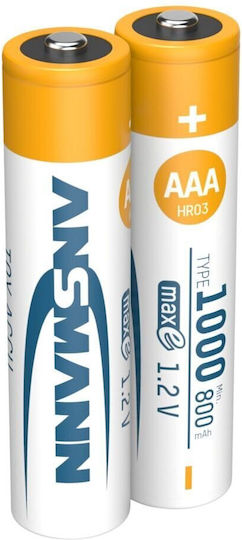 Ansmann Baterii Reîncărcabile Ni-MH 1000mAh 1.2V 2 Bucăți