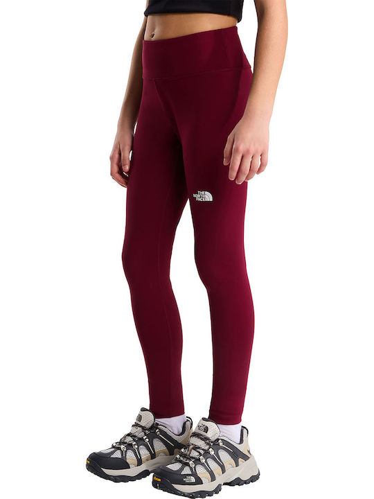 Kids Long Burgundy Leggings Flex