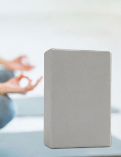 Yoga Block EVA Niyamas Grey 23x15x8cm