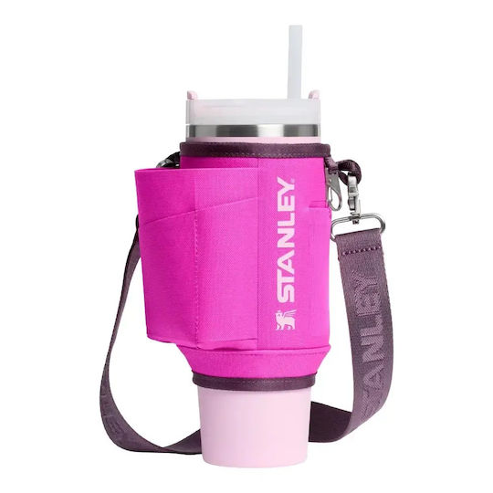 Stanley Quencher Carry-All Рециклируема Бутилка Термос Без BPA 890ml Виолетов цвят с Сламка и Дръжка Виолетов цвят