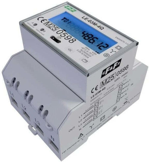 FF Professional Дигитален Трифазен Modbus Измервателен Уред За Електрически Табло LE-03M-4Q