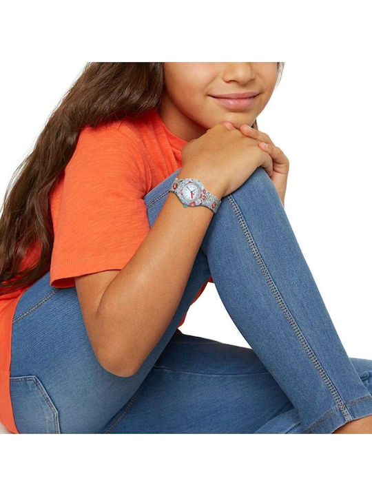 HipHop Analog Kinderuhr Grün mit Gummi-Lederband
