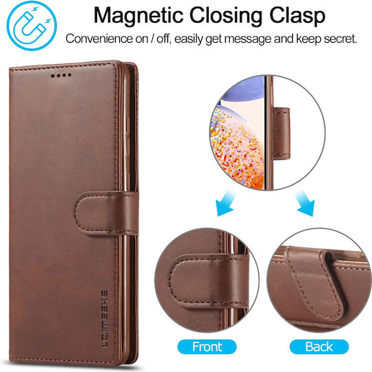 L.c Imeeke Samsung Galaxy A14 4g/5g Premium Leather Wallet Yellow Mobile Phone Case