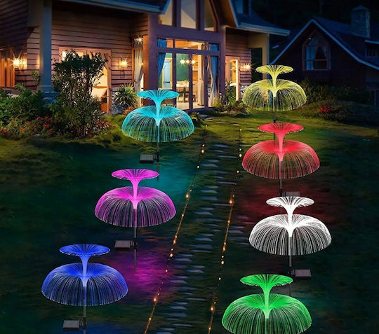 Set 2 Solarleuchten RGB mit Fotowiderstand IP65 5,5x5cm
