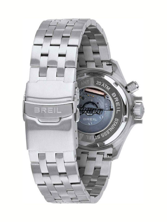 Breil Men's Automatic Watch With Silver Steel Bracelet