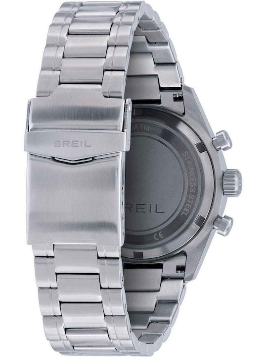 Breil Men's Chronograph Battery Watch With Silver Steel Bracelet