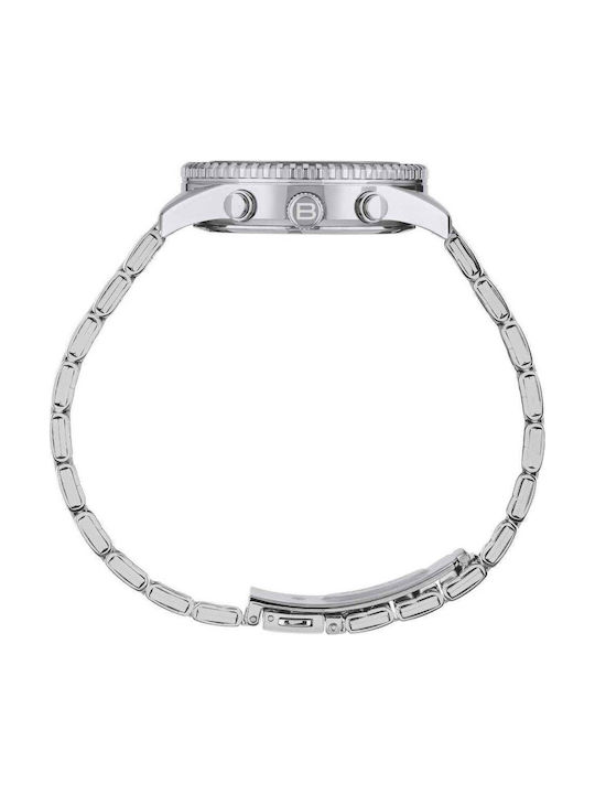 Breil Men's Battery Chronograph Watch With Silver Steel Bracelet
