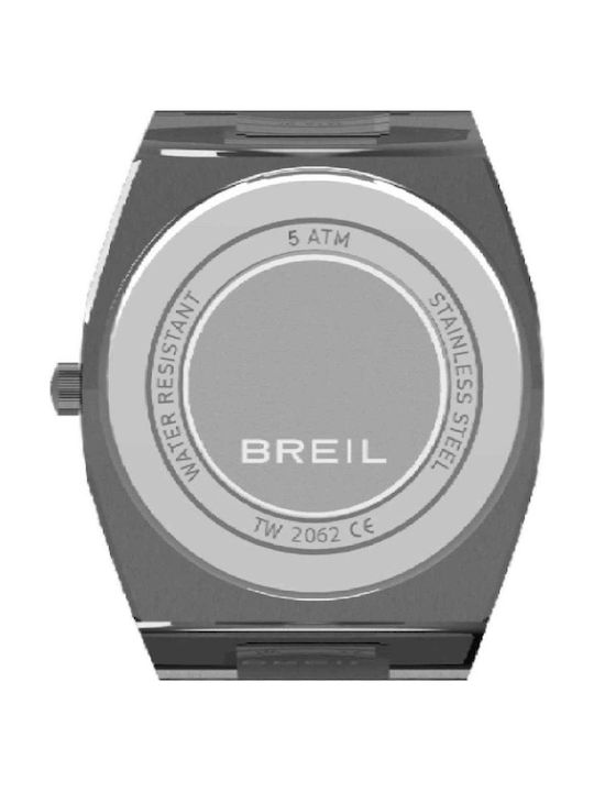 Breil Men's Battery Watch With Black Steel Bracelet