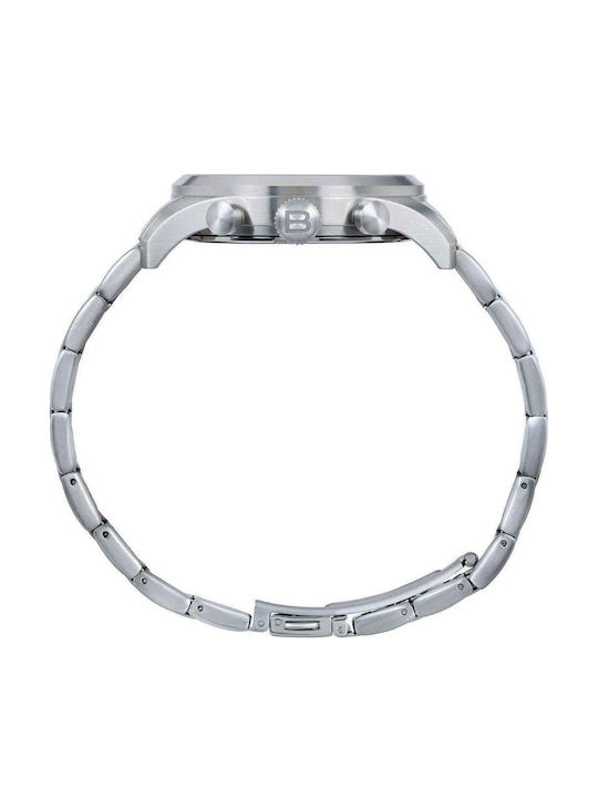 Breil Men's Battery Chronograph Watch With Silver Steel Bracelet