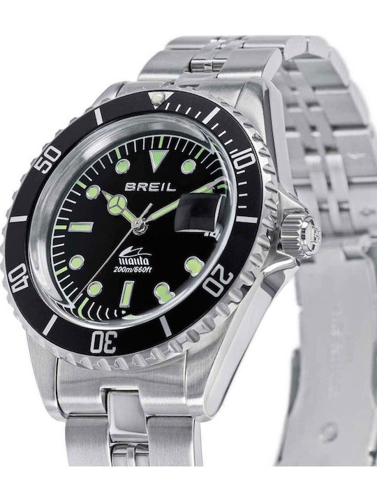 Breil Men's Battery Watch With Silver Stainless Steel Bracelet